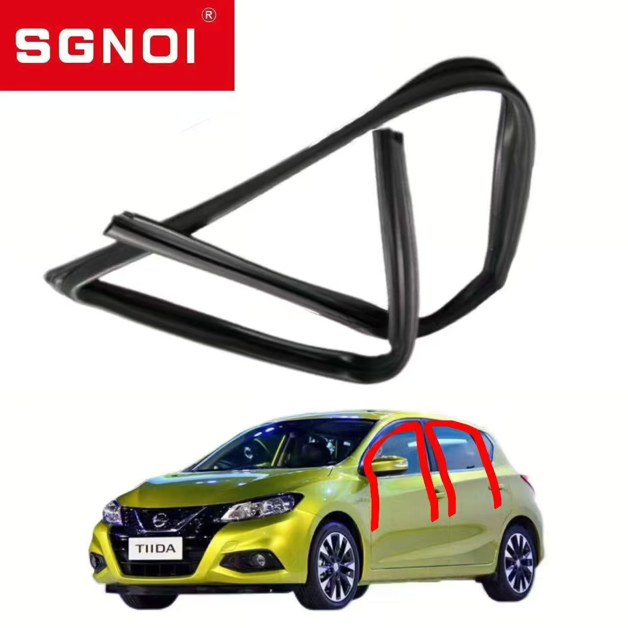 បន្ទះឆានែលដំណើរការកញ្ចក់សម្រាប់ក្រុមហ៊ុន Nissan Tiida 2011-2018