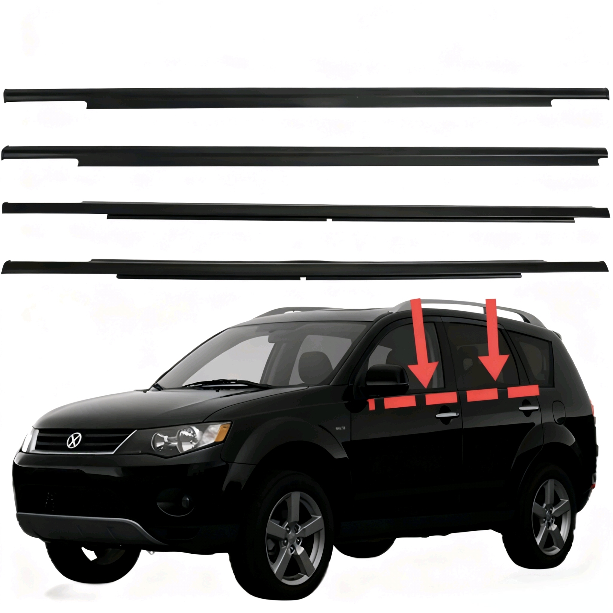 Car Window Seal Strip for Outlander 2013-2017