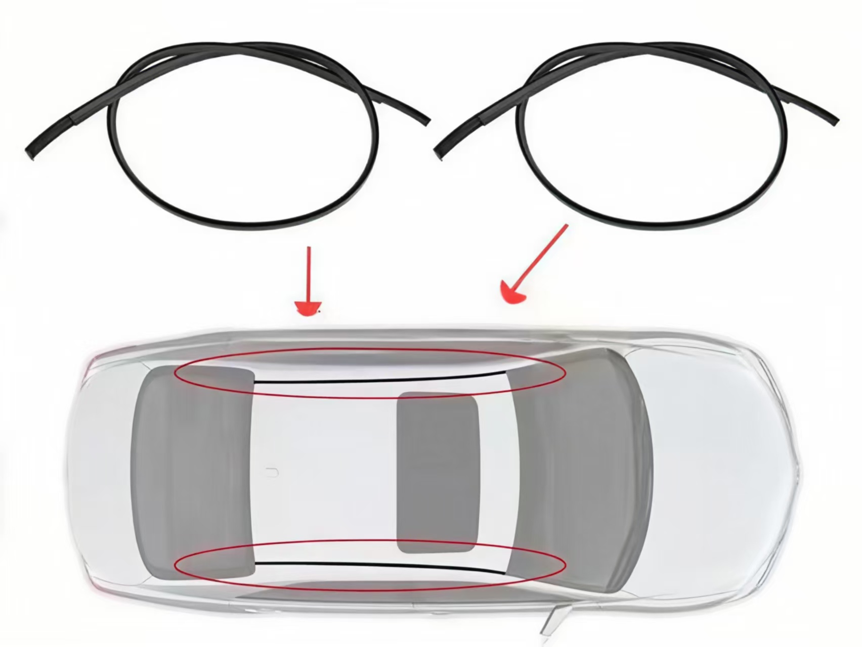 Roof Seal strip for Nissan TIIDA 2015 Hatchback