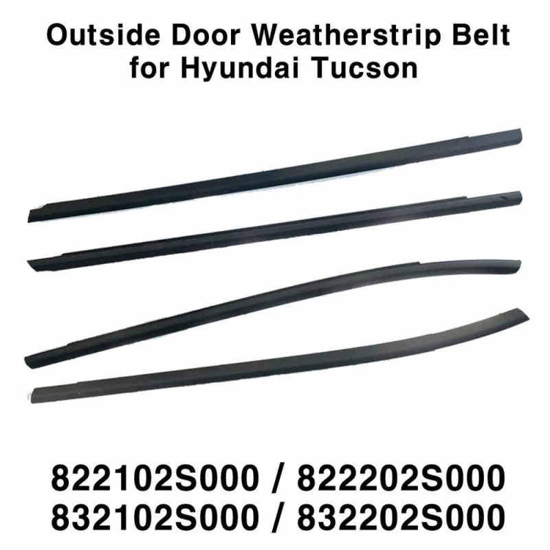 Tira de sellado de goma para ventana para IX35 2010-2017