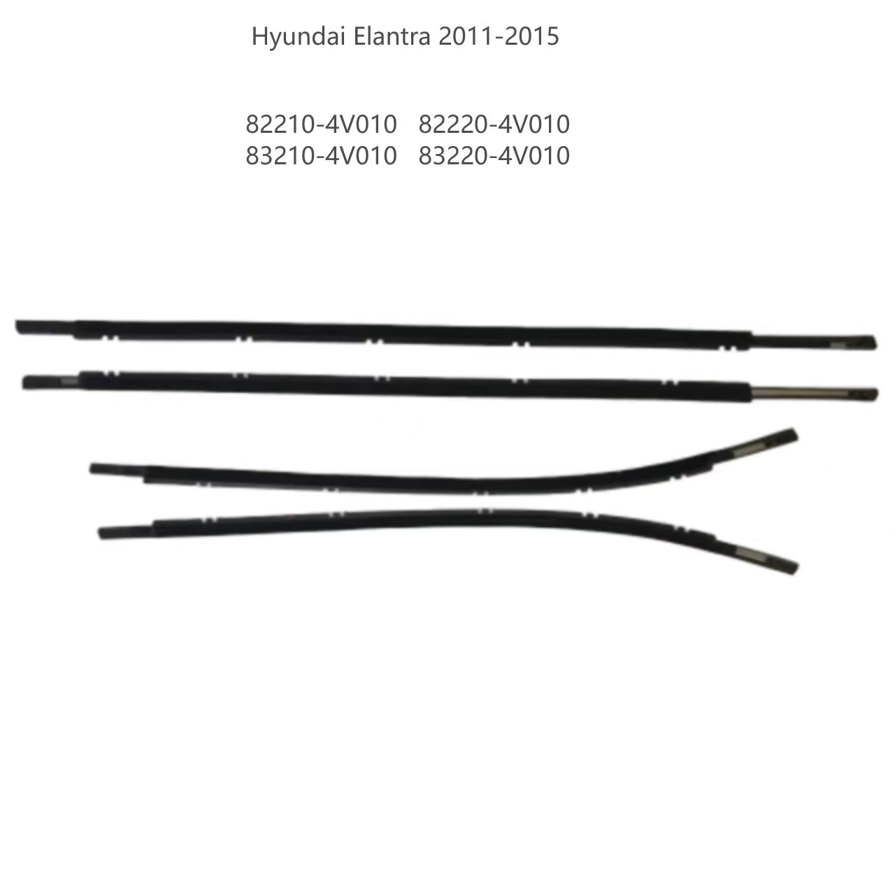 Window Chrome Seal strip for Slantra 2011-2015