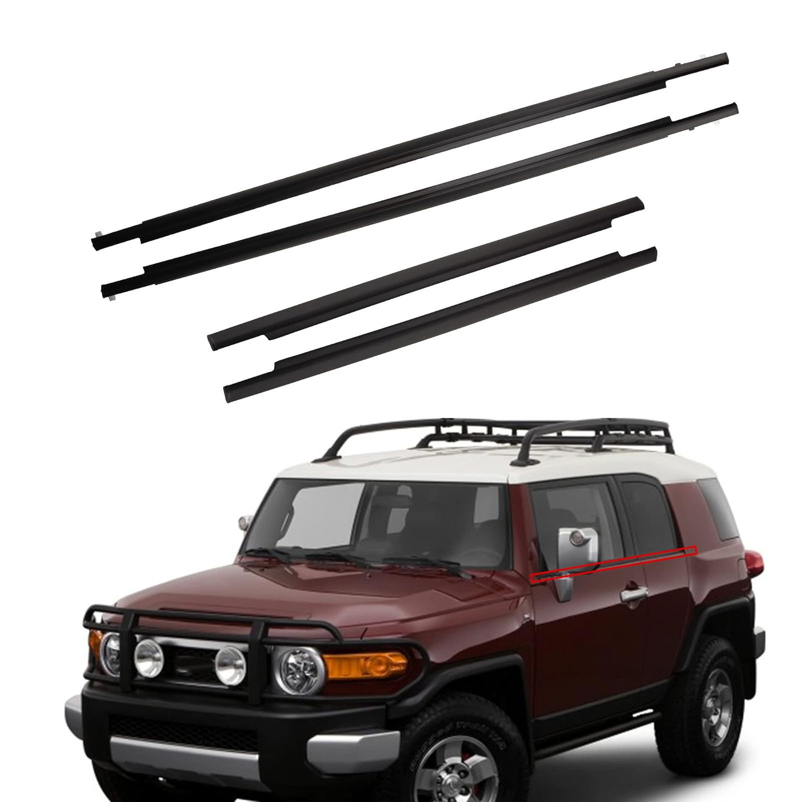 Weatherstrips Seal Belt for Toyota FJ Cruiser 2007-2014