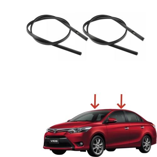 Black Roof Trim Molding Kit for Toyota Vios VIOS 2014-2018