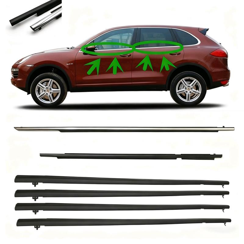 Chrome Window Weatherstrip for Prado 2003