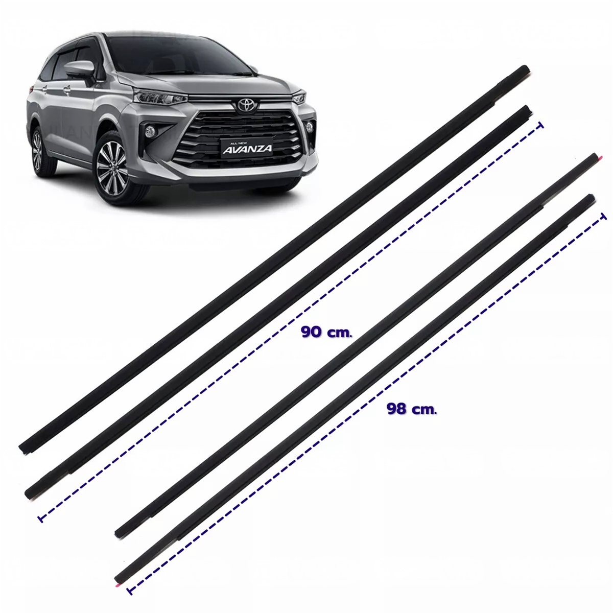 Car Window Weatherstrip for Avanza 2012-2019