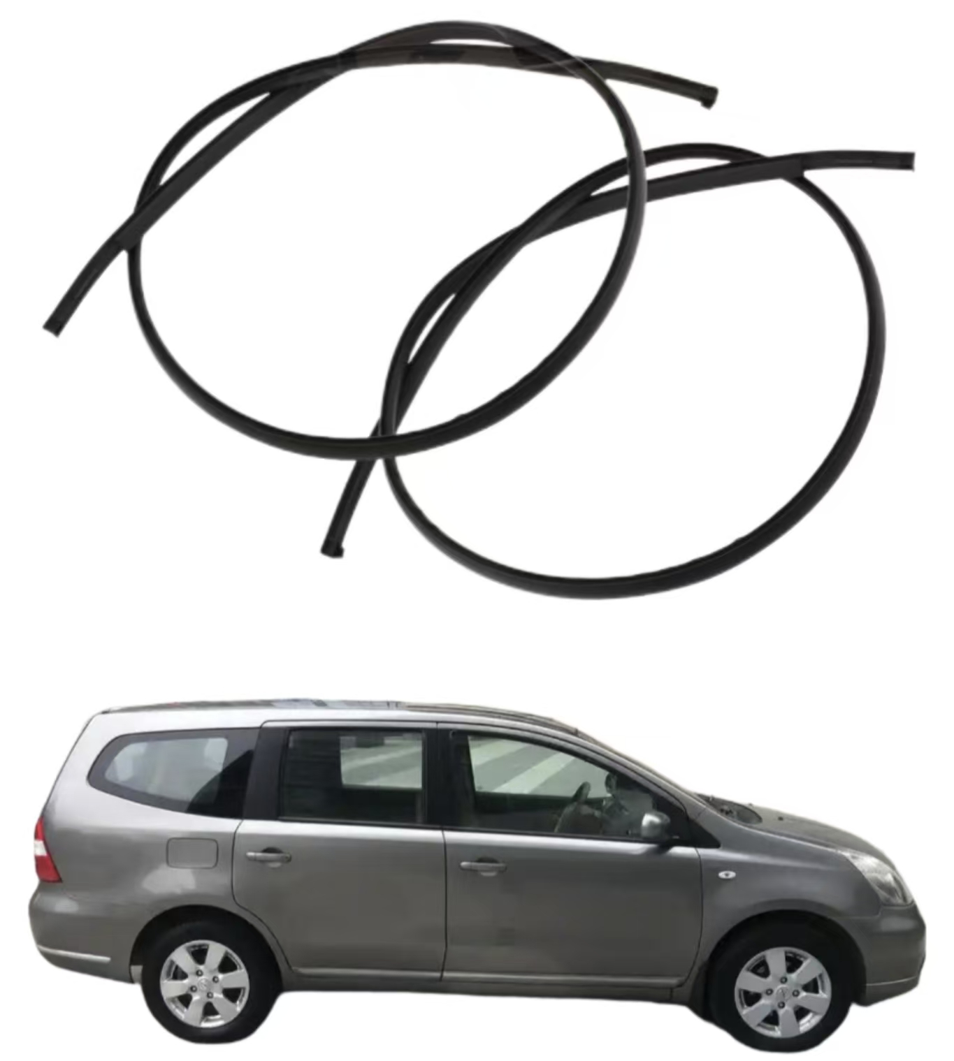 Car Roof Rubber Strip Fit for Nissan Livina 2007-2015