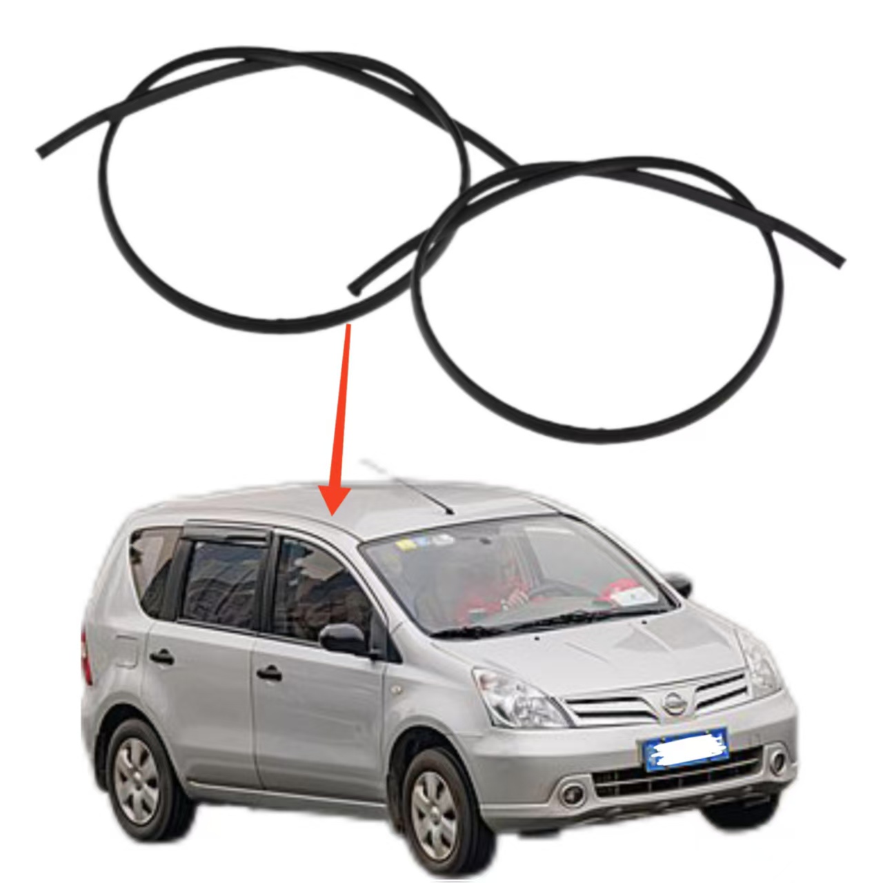 Car Roof Rubber Strip Fit for Nissan Livina 2007-2015