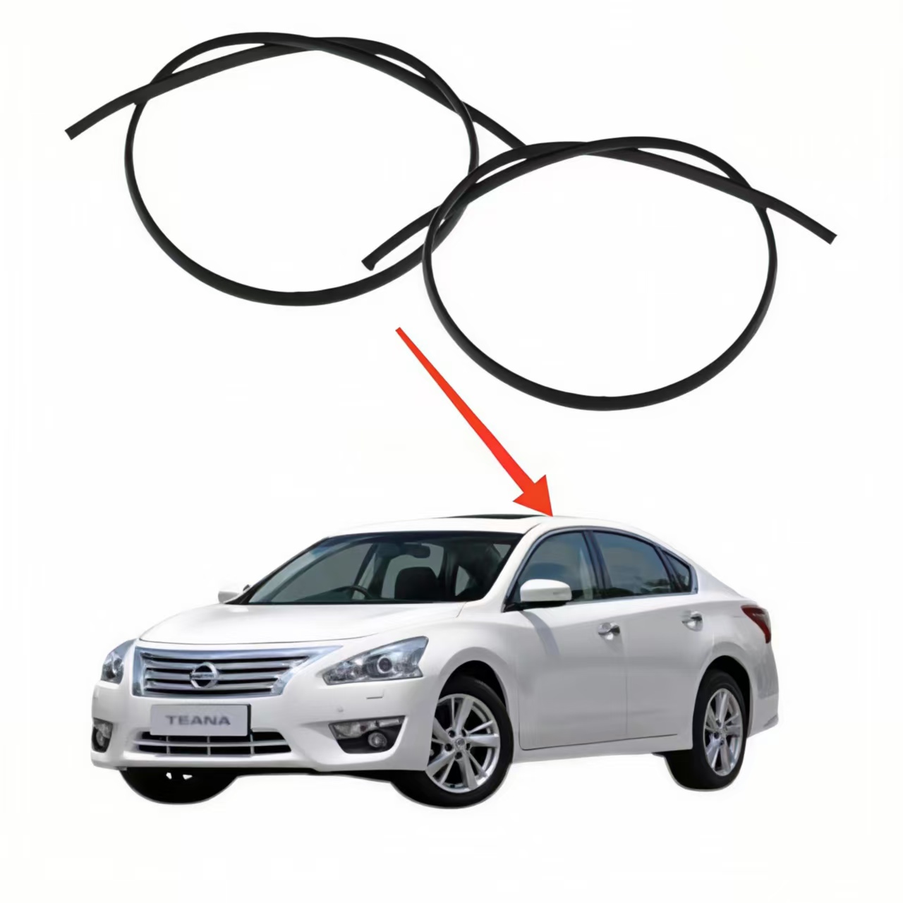 Car Roof Rubber Strip Fit for Nissan Teana 2013-2016