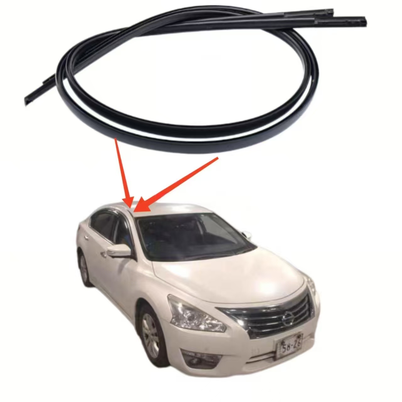 Car Roof Rubber Strip Fit for Nissan Teana 2016-