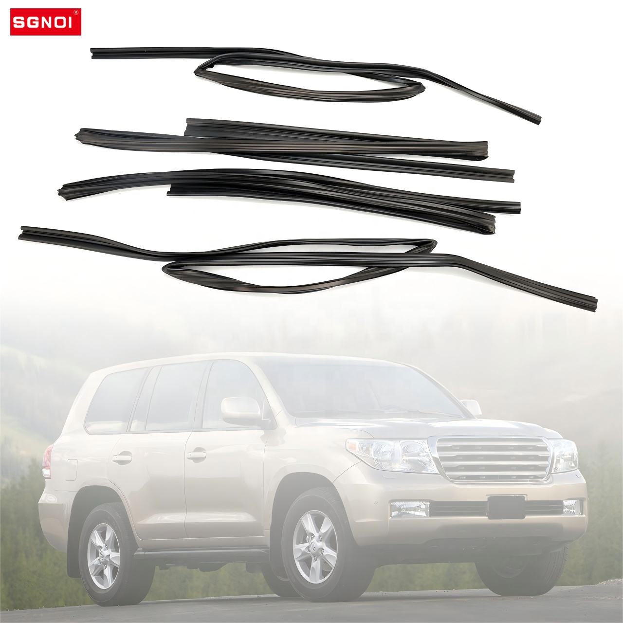 Car Glass Run Channel Strip for Toyota Land Cruiser 1991-1997