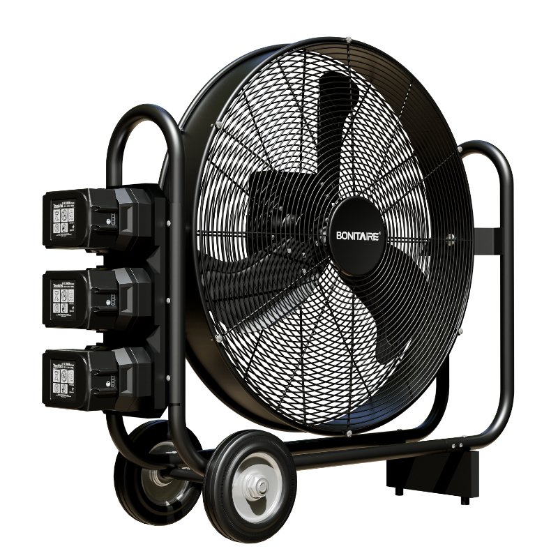BONITAIRE Potente ventilador de tambor recargable