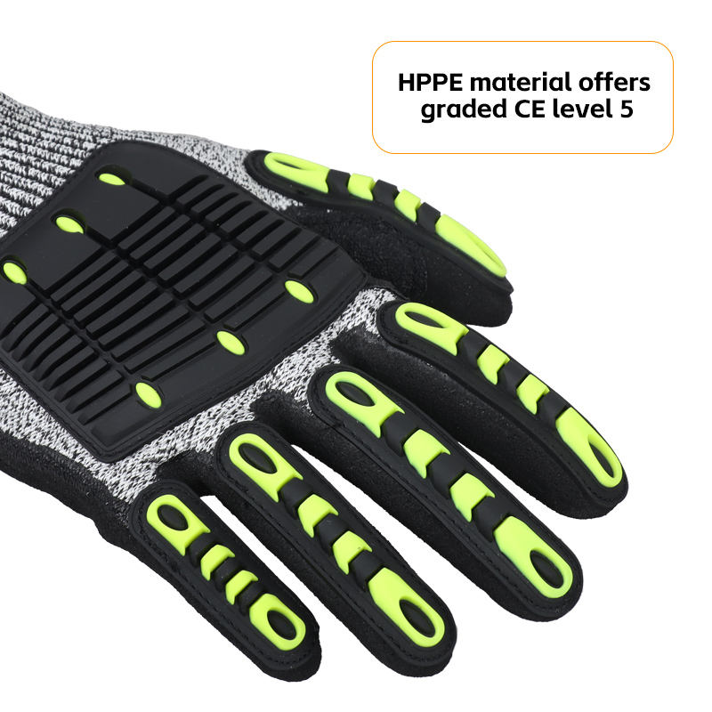 Impact Resistant Nitrile Gloves with Frosted Coating