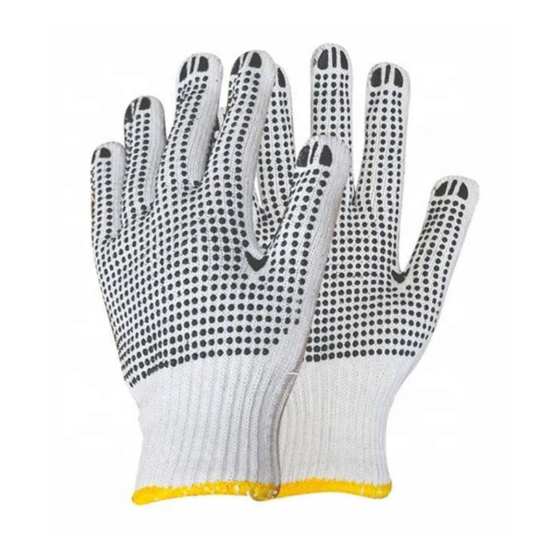 PVC Dots Cotton Industrial Safety Gloves