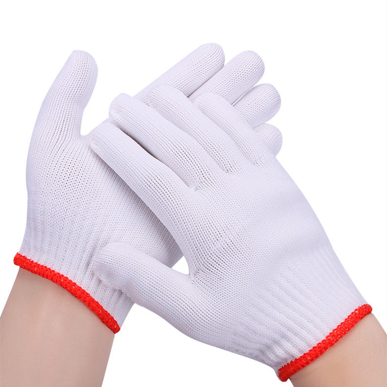 Cheap Cotton Polyester Knitted Safety Work Gloves