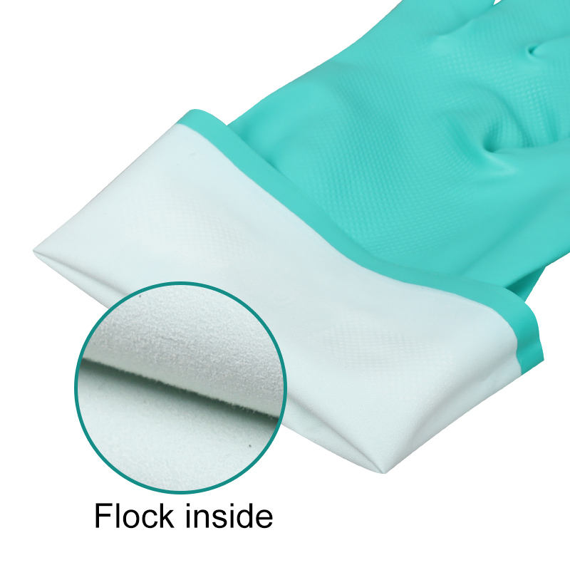 Industrial Flocklined Nitrile Gloves 33cm 45cm