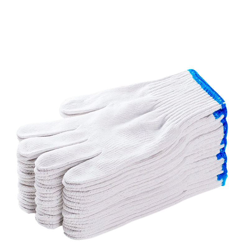 Cheap Cotton Polyester Knitted Safety Work Gloves