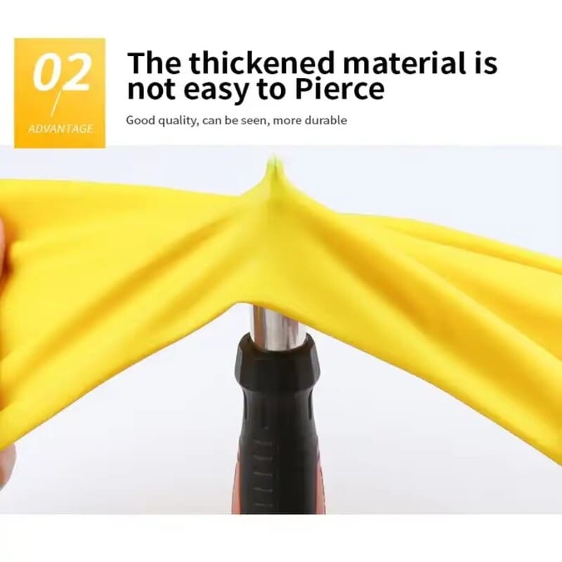 Long Cuff Household Latex Gloves Dishwashing