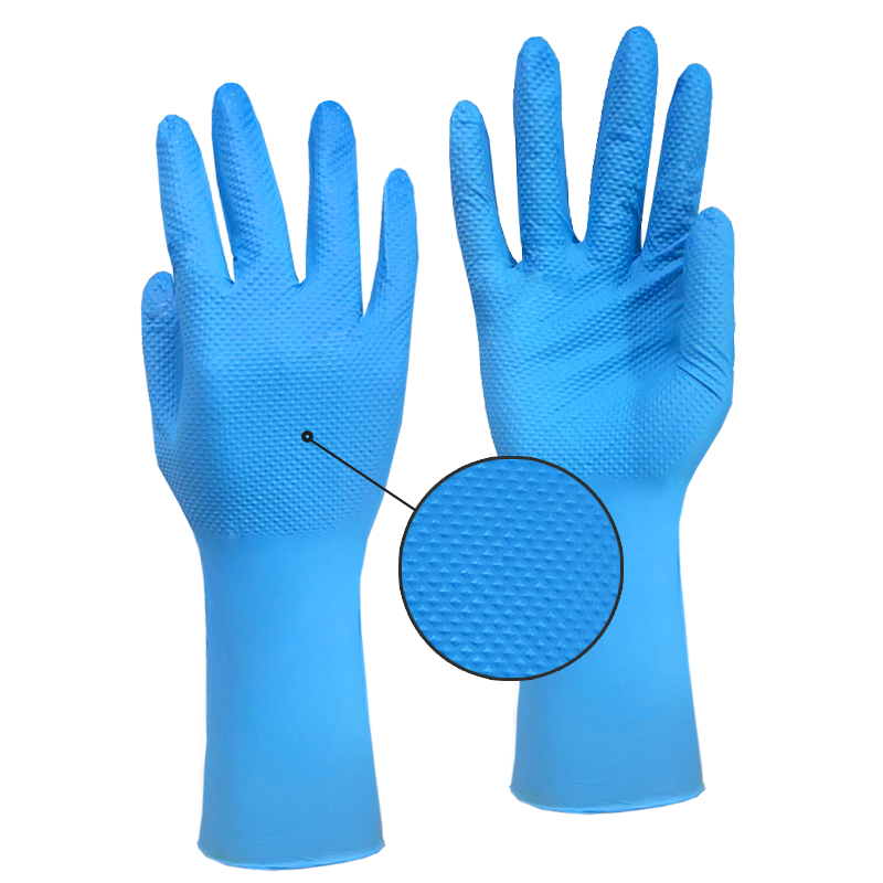 Long Cuff 12inch Nitrile Gloves Powder Free