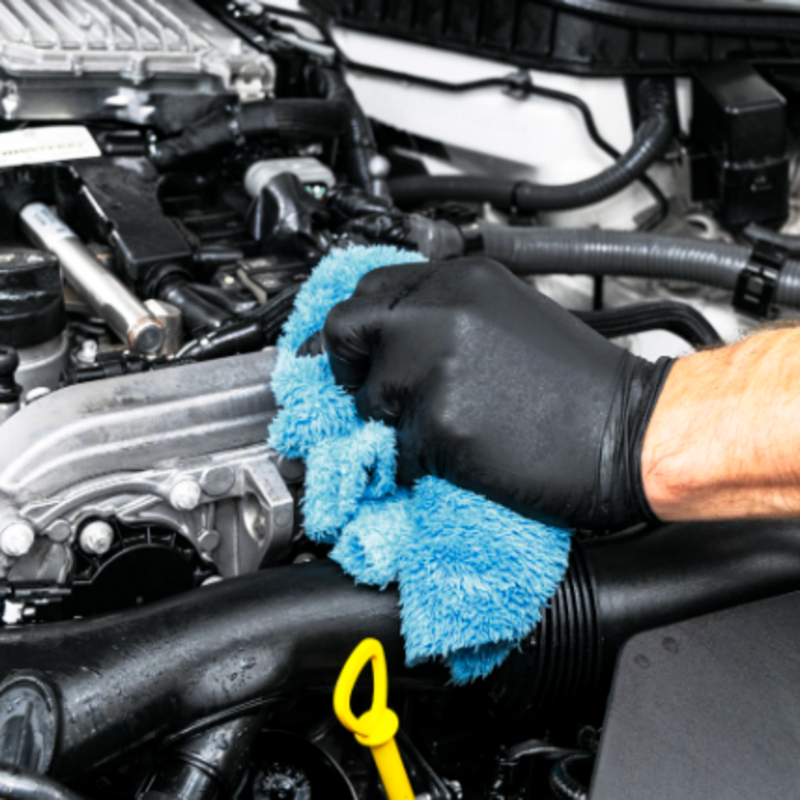 9inch Diamond Textured Heavy Duty Nitrile Gloves