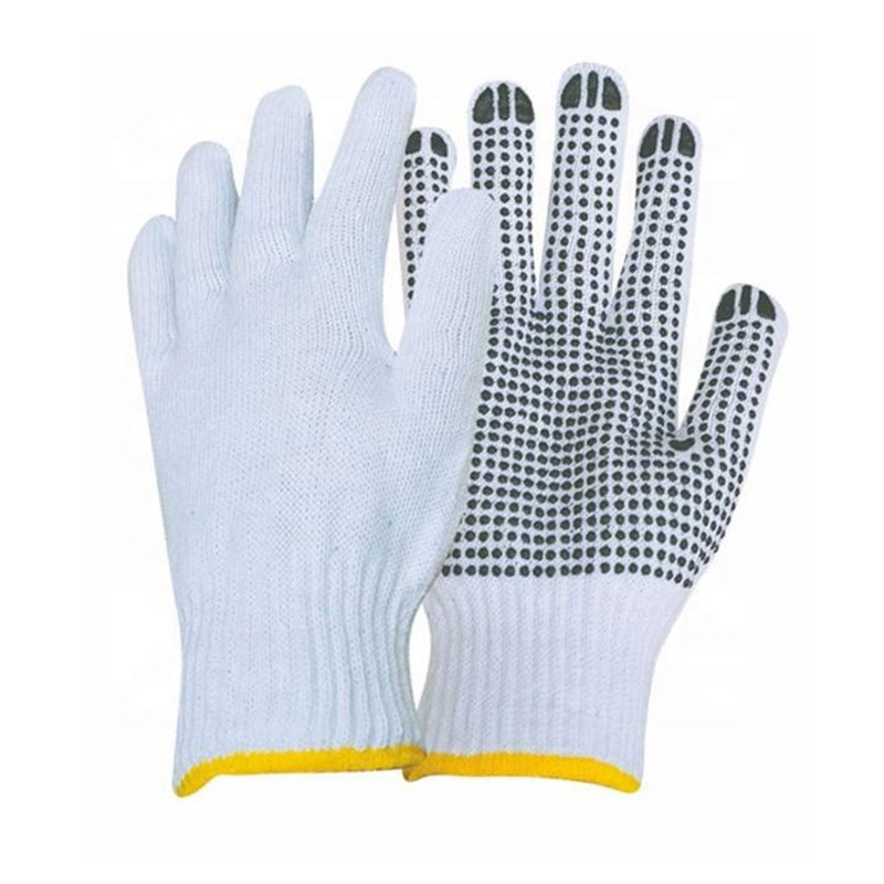 PVC Dots Cotton Industrial Safety Gloves