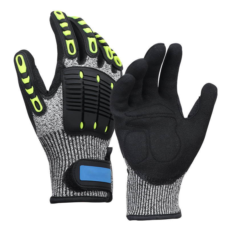 Impact Resistant Nitrile Gloves with Frosted Coating