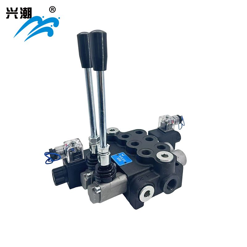 3-Spool P40 Manual Hydraulic Directional-Control Solenoid Valve