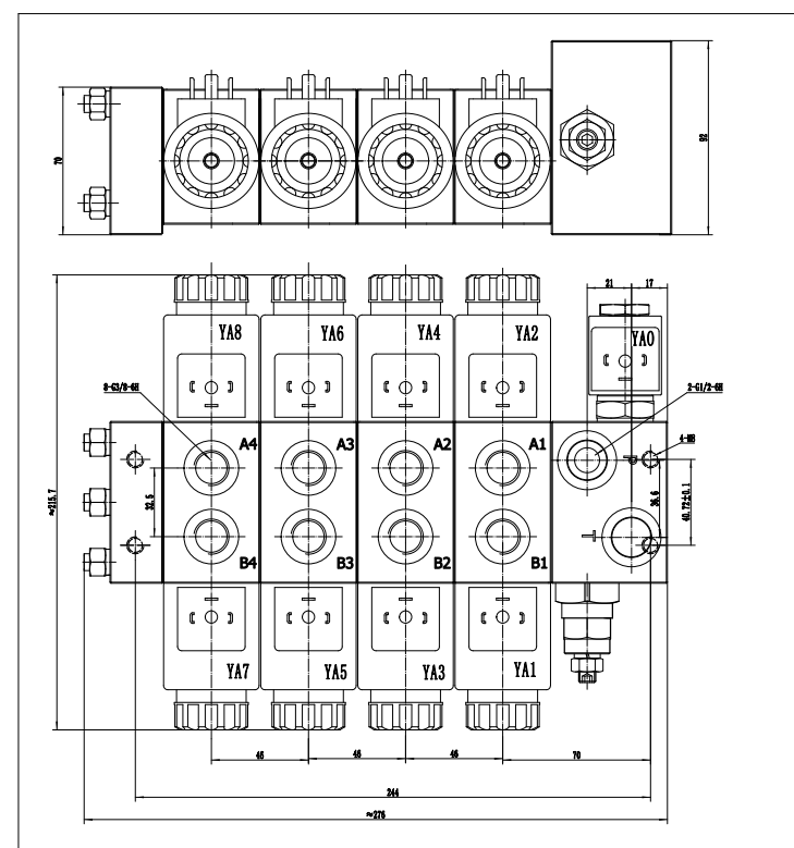 ZDC4 Hydraulic Integrated Monoblock Multi-way Valve