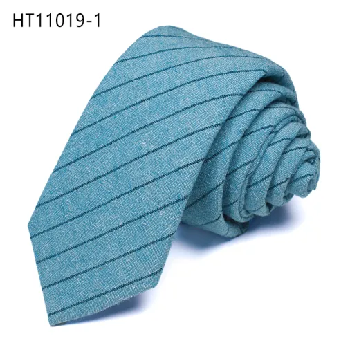 Casual business cotton fashion slim male striped necktie