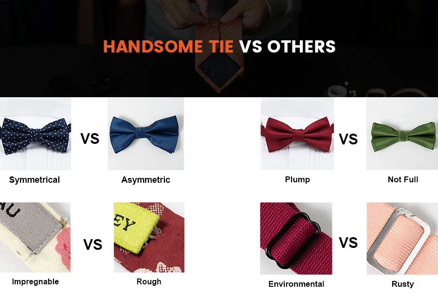 Wholesale polyester handmade printed mens bow tie