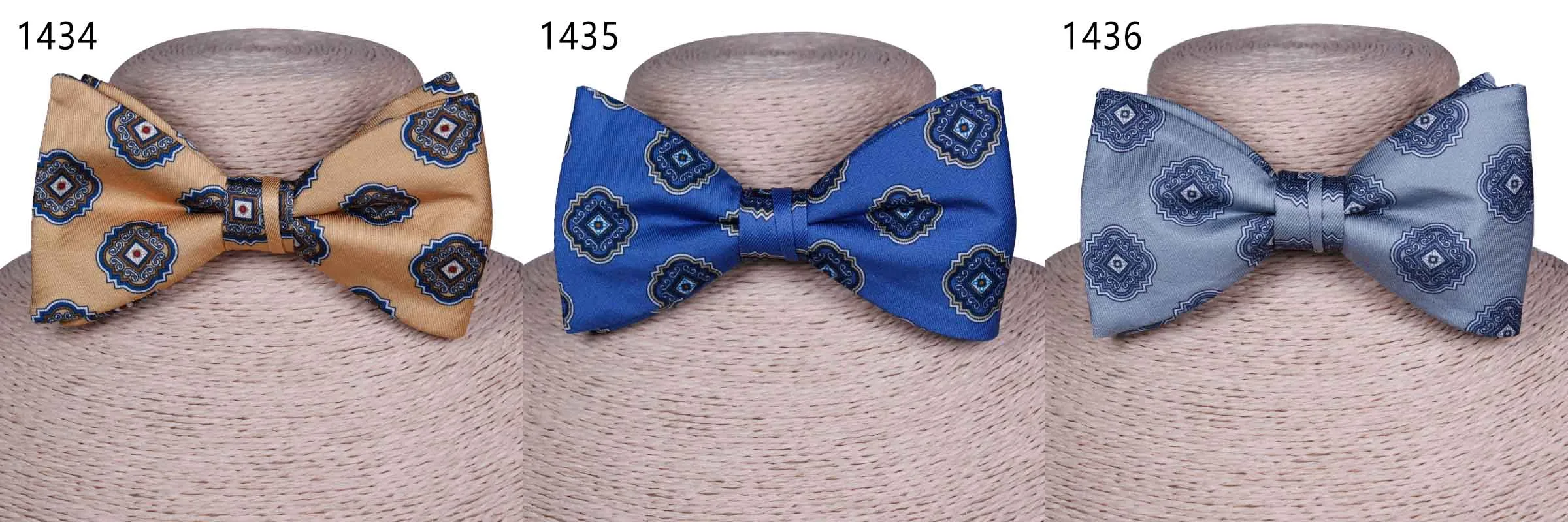 Wholesale polyester handmade printed mens bow tie
