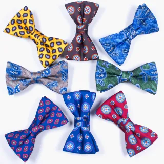 wholesale paisley digital printed party pre tied bows