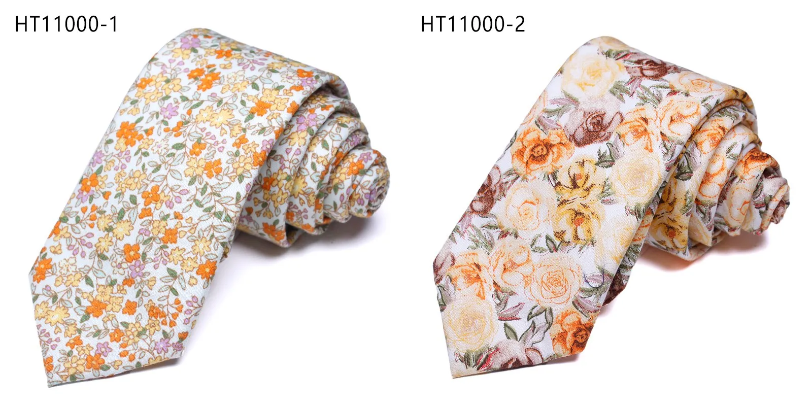 New designs custom mens floral ties casual wedding tie