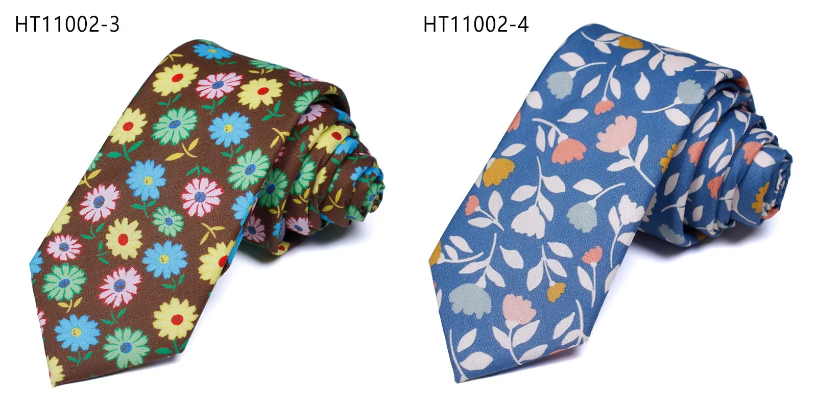 New designs custom mens floral ties casual wedding tie
