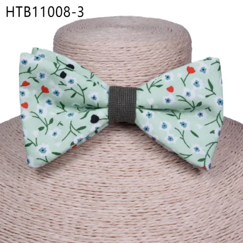 Best selling factory custom cotton floral men bow ties