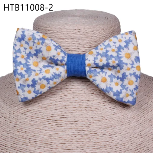 Best selling factory custom cotton floral men bow ties