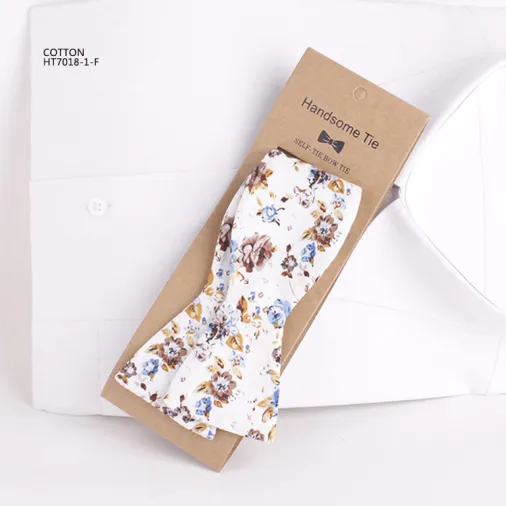 Popular cotton fashion flowers wedding selftie bowtie