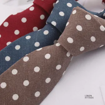 Fashion simply design polka dot best men ties