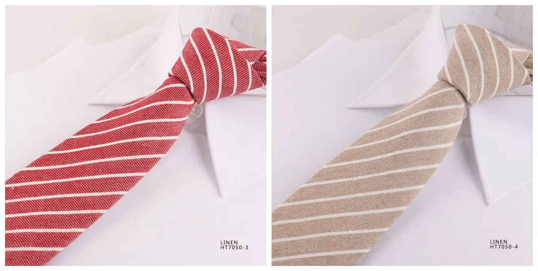 Classic stripe pattern casual neck tie for men
