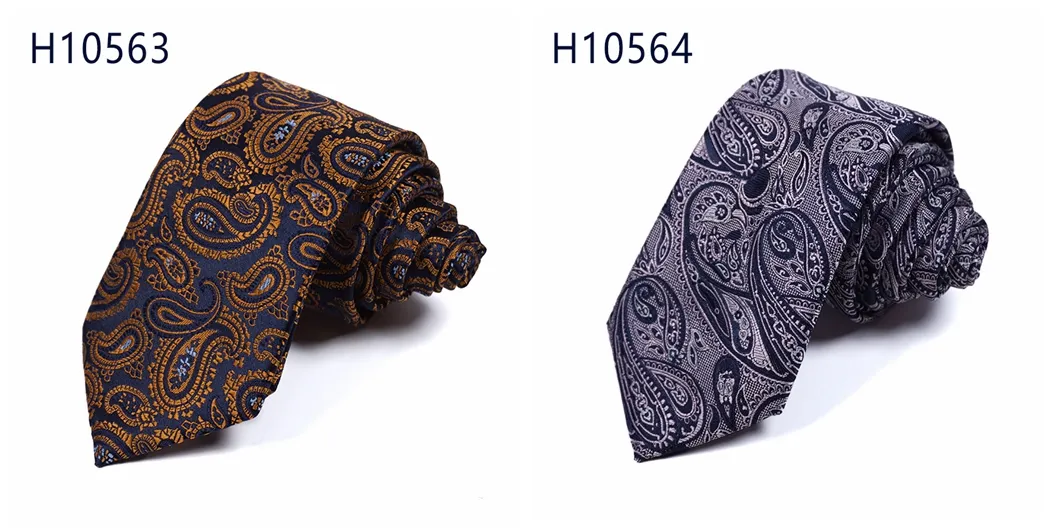 Custom high quality hot designs mens paisley skinny tie