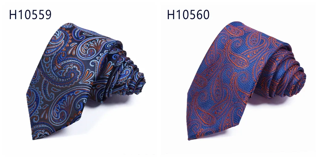 Custom high quality hot designs mens paisley skinny tie