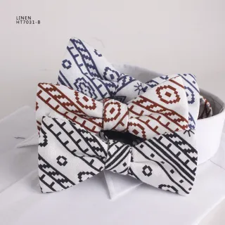 National style designs classic grateful cotton skinny bow tie
