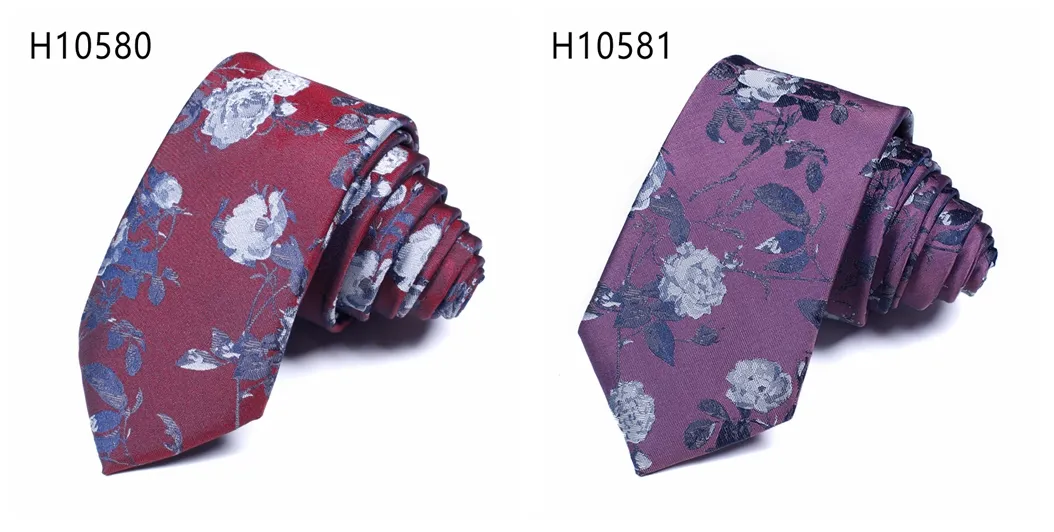 Mens cheap modern silk ties fashion flower pattern neckties