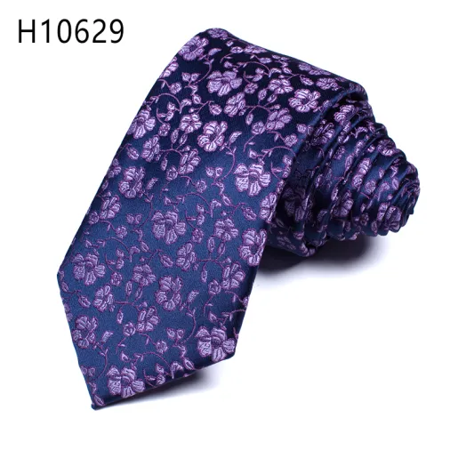 Custom fashion polyester and silk floral neckties