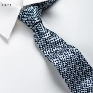Mens collection small dot and houndstooth plaid ties men neck