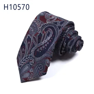 Luxury party paisley polyester men business ties collection