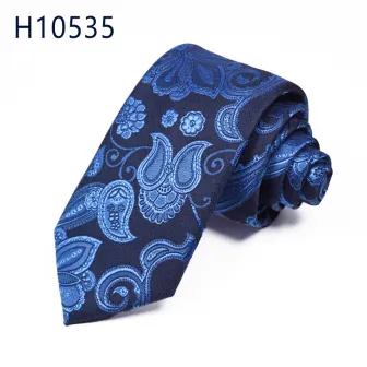 Mens paisley luxury men ties polyester necktie