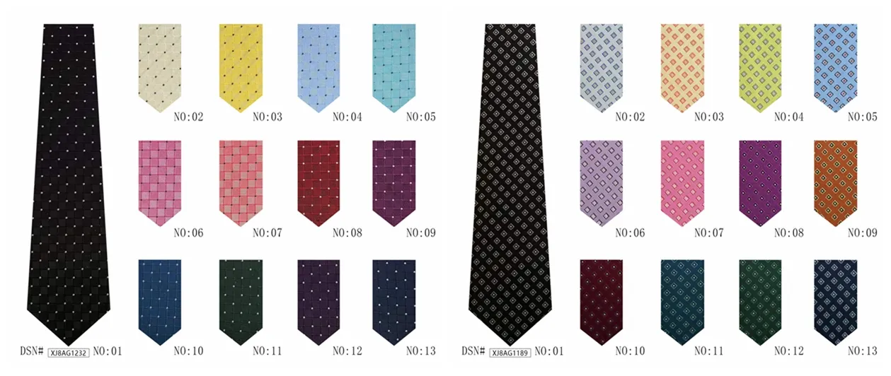Hot designs polka dot classic neck tie men