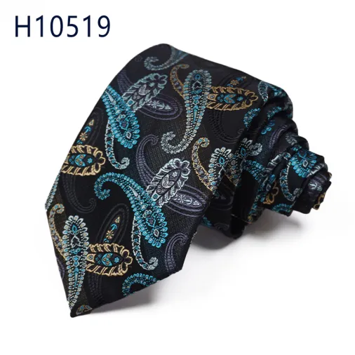 Popular paisley designs custom mens tie oem