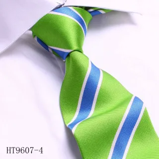 Stripe polyester custom made ties woven fabric
