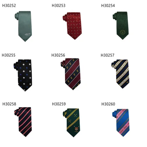 Skole og klub tilpassede logo slips til mænd